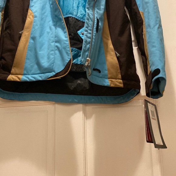 SPYDER Womens blue & brown ski jacket size 12 BRAND NEW - Picture 11 of 11